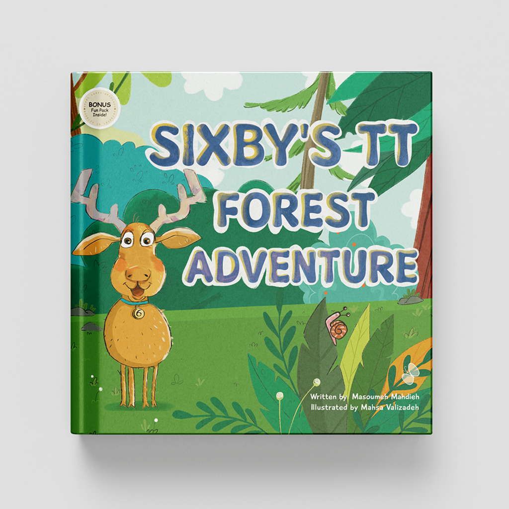 Hardcover Cover of Sixby’s TT Forest Adventure teaching the 6 times table