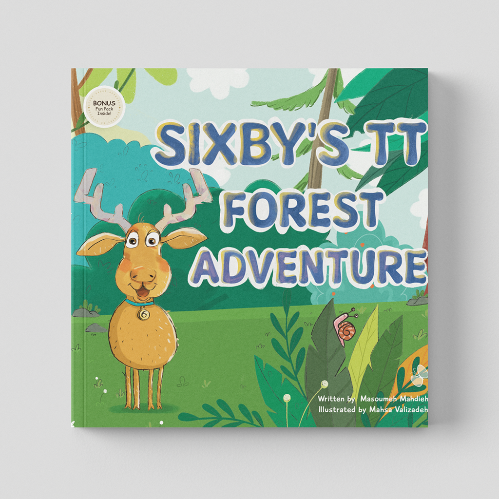 Paperback Cover of Sixby’s TT Forest Adventure teaching the 6 times table